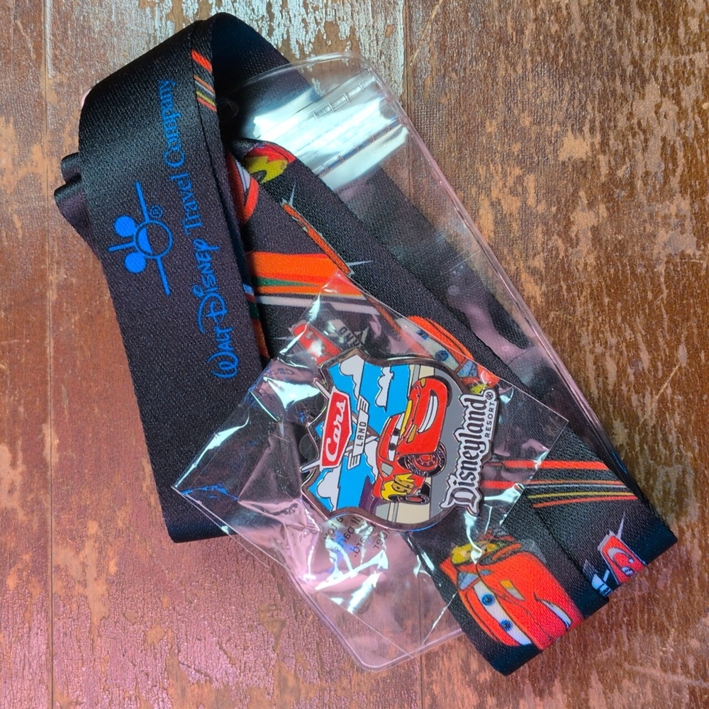 Disneyland Cars Lanyard and Pin